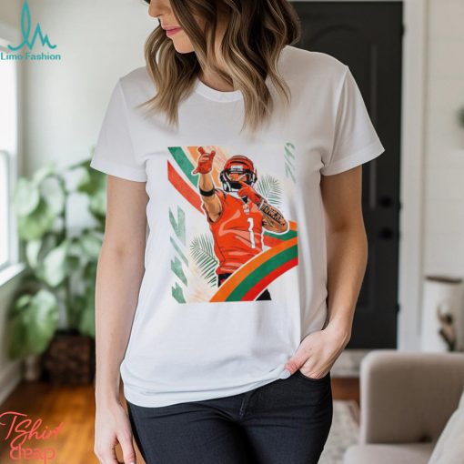 Cincinnati Bengals 1 Joe Burrow 7 eleven shirt