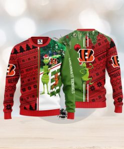 Cincinnati Bengals Grinch & Scooby Doo Christmas Ugly Sweater 1