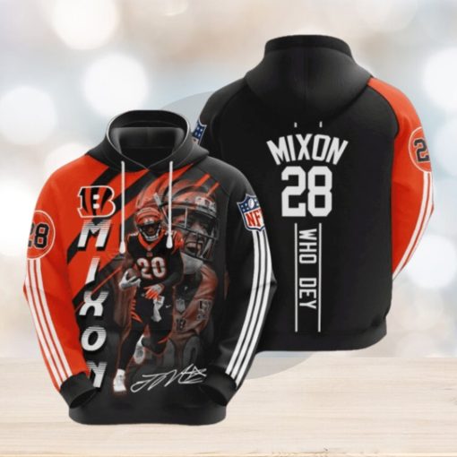 Cincinnati Bengals Joe Mixon 3D Hoodie