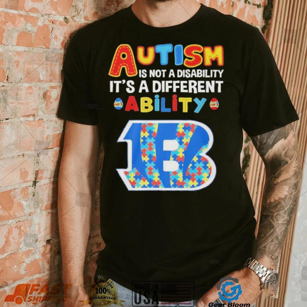 Cincinnati Bengals NFL Autism Is Not A Disability 2024 Shirt Cincinnati Bengals NFL Autism Is Not A Disability 2024 Shirt