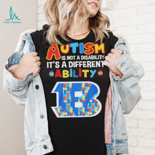Cincinnati Bengals NFL Autism Is Not A Disability 2024 Shirt