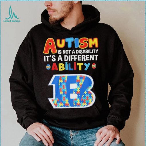 Cincinnati Bengals NFL Autism Is Not A Disability 2024 Shirt