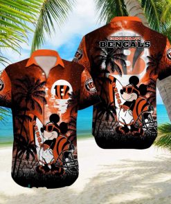 Cincinnati Bengals NFL Team Logo Baby Yoda Hawaiian Shirt