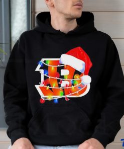 Cincinnati Bengals Santa Hat Christmas Lights T Shirt