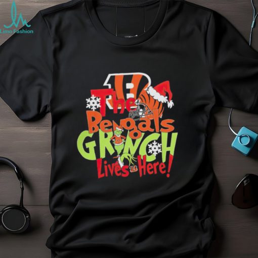 Cincinnati Bengals The Bengals Grinch lives here football Christmas gift shirt