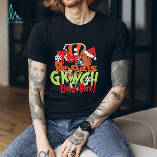 Cincinnati Bengals The Bengals Grinch lives here football Christmas gift shirt