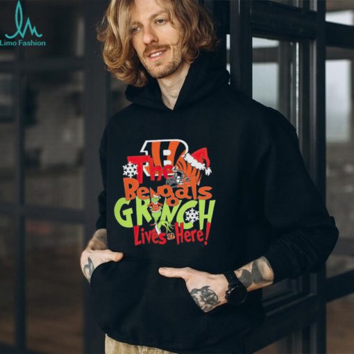 Cincinnati Bengals The Bengals Grinch lives here football Christmas gift shirt