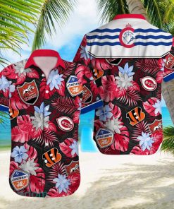 Cincinnati Logo Sport Teams Beach Lover Gift Aloha Hawaiian Shirt For Men And Women