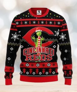 Cincinnati Reds Grinch Ugly Christmas Sweater