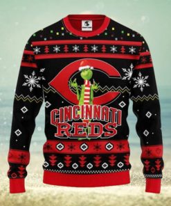 Cincinnati Reds Grinch Ugly Christmas Sweater