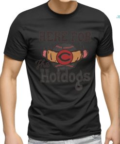 Cincinnati Reds here for the hotdogs baseball logo funny retro shirt