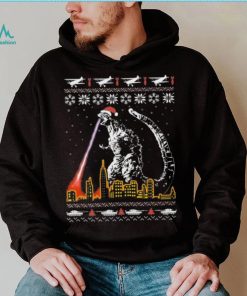 City Santa Godzilla Ugly Christmas Shirt