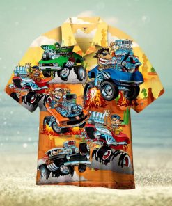 Classic Car With Funny Driver Hawaiian Shirt