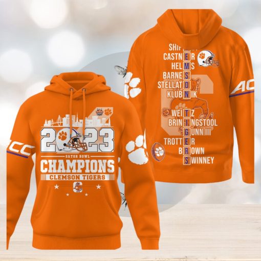 Clemson Tigers 2023 Gator Bowl Champions Hoodie T Shirt