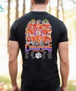 Clemson Tigers 2023 Gator Bowl Champions Signatures Shirt