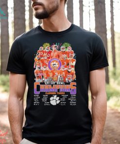 Clemson Tigers 2023 Gator Bowl Champions Signatures Shirt