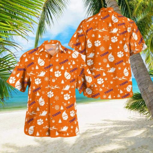 Clemson Tigers Christmas Hawaiian Shirt Beach Gift Fans For Men And Women