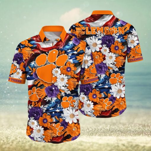 Clemson Tigers NCAA1 Hawaii Shirt Independence Day