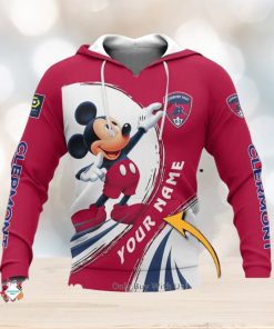 Clermont Foot 63 Custom Name Mickey Pullover Hoodie