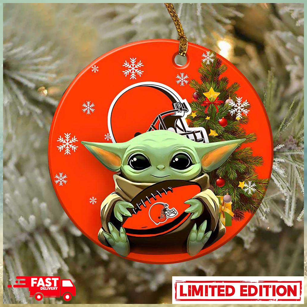 Cleveland Browns Baby Yoda NFL 2023 Christmas Tree Decorations Ornament Cleveland Browns Baby Yoda NFL 2023 Christmas Tree Decorations Ornament