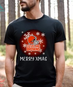 Cleveland Browns Christmas Merry Christmas Football Unisex T shirt