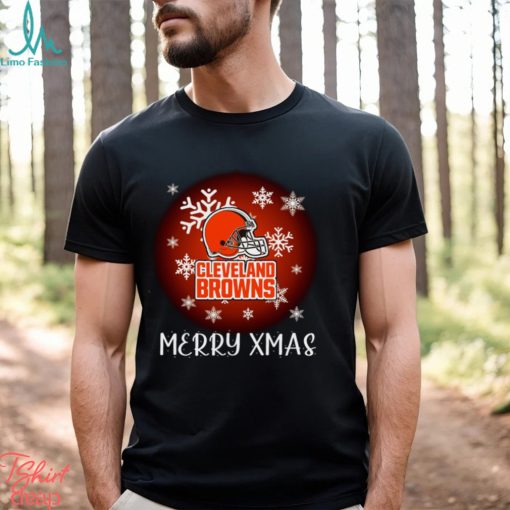 Cleveland Browns Christmas Merry Christmas Football Unisex T shirt