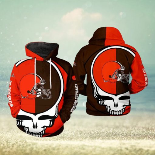 Cleveland Browns NFL Grateful Dead 3D Printed Hoodie