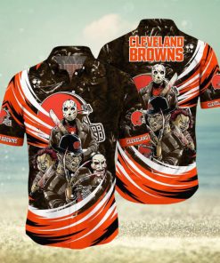 Cleveland Browns NFL Halloween Horror Movies Hawaiian Shirts For Men And Women