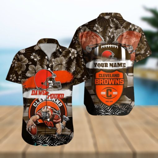 Cleveland Browns NFL Hawaiian shirt Custom Name Summer Gift