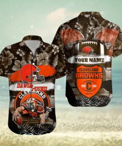 Cleveland Browns NFL Hawaiian shirt Custom Name Summer Gift