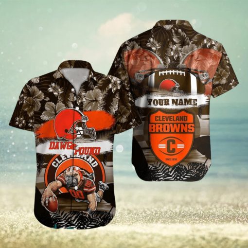 Cleveland Browns NFL Hawaiian shirt Custom Name Summer Gift