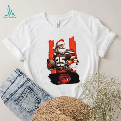Cleveland Browns NFL Santa Claus Christmas shirt