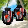 Cleveland Browns NFL US Flag Team 3D Printed Hoodie Ver 1