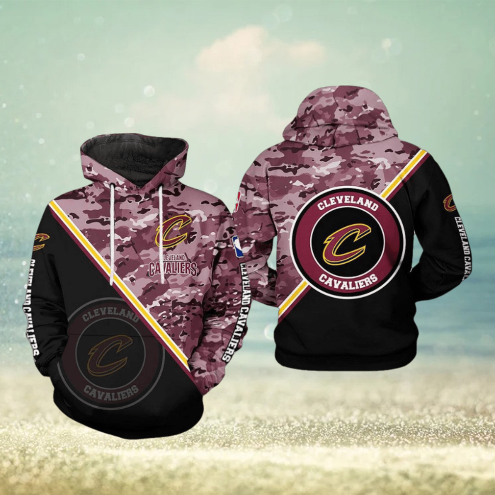 Cleveland Cavaliers NBA US Camo Team 3D Printed Hoodie Cleveland Cavaliers NBA US Camo Team 3D Printed Hoodie