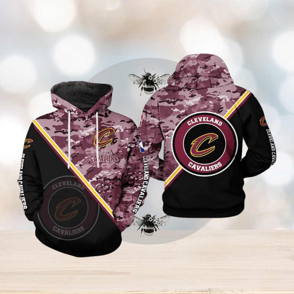 Cleveland Cavaliers NBA US Camo Team 3D Printed Hoodie Cleveland Cavaliers NBA US Camo Team 3D Printed Hoodie