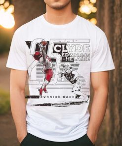 Clyde Edwards Helaire 25 Kansas City Chiefs TD Catch Running back football player silhouette pose shirt