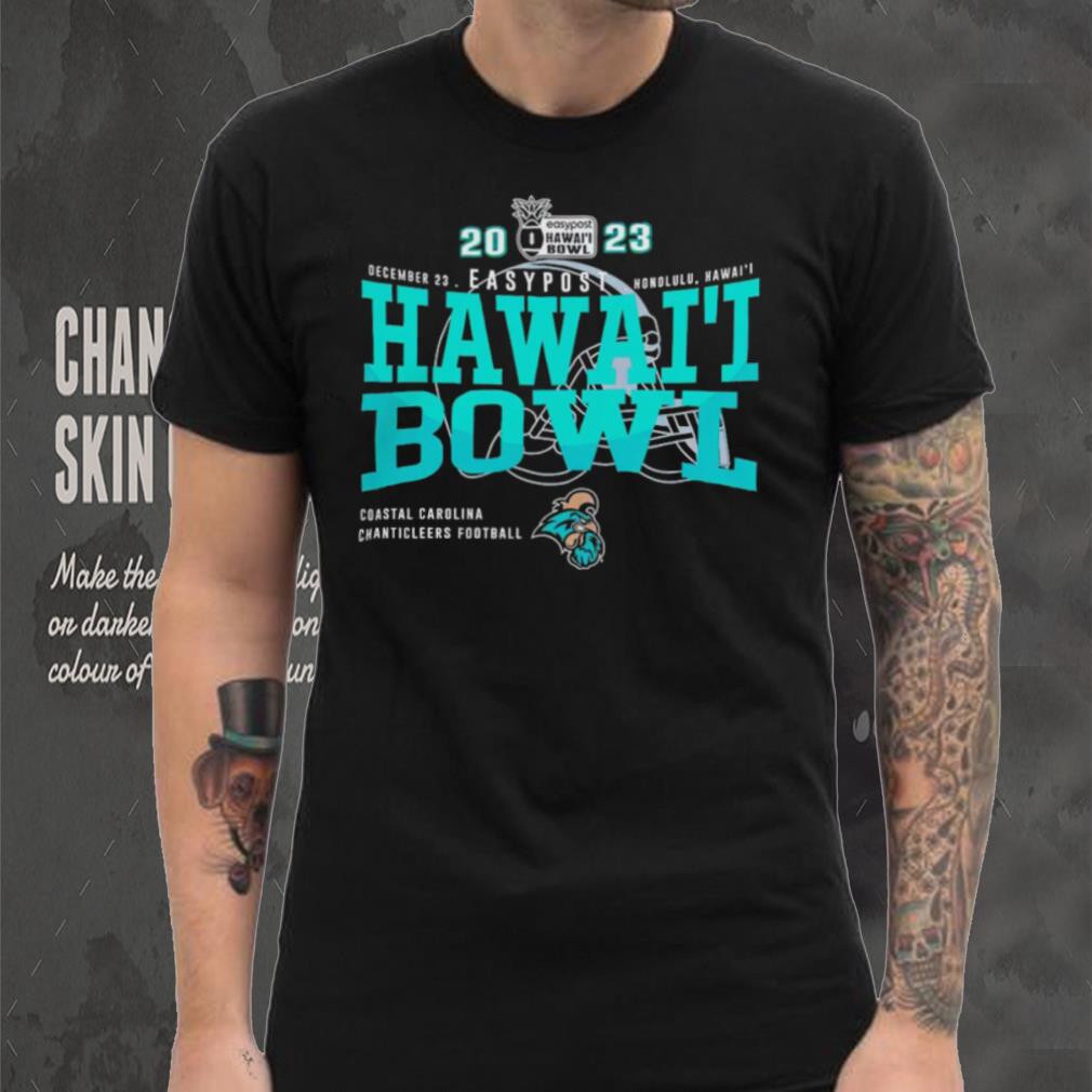 Coastal Carolina Chanticleers 2023 Easypost Hawai’i Bowl Dec 23 Helmet shirt Coastal Carolina Chanticleers 2023 Easypost Hawai’i Bowl Dec 23 Helmet shirt