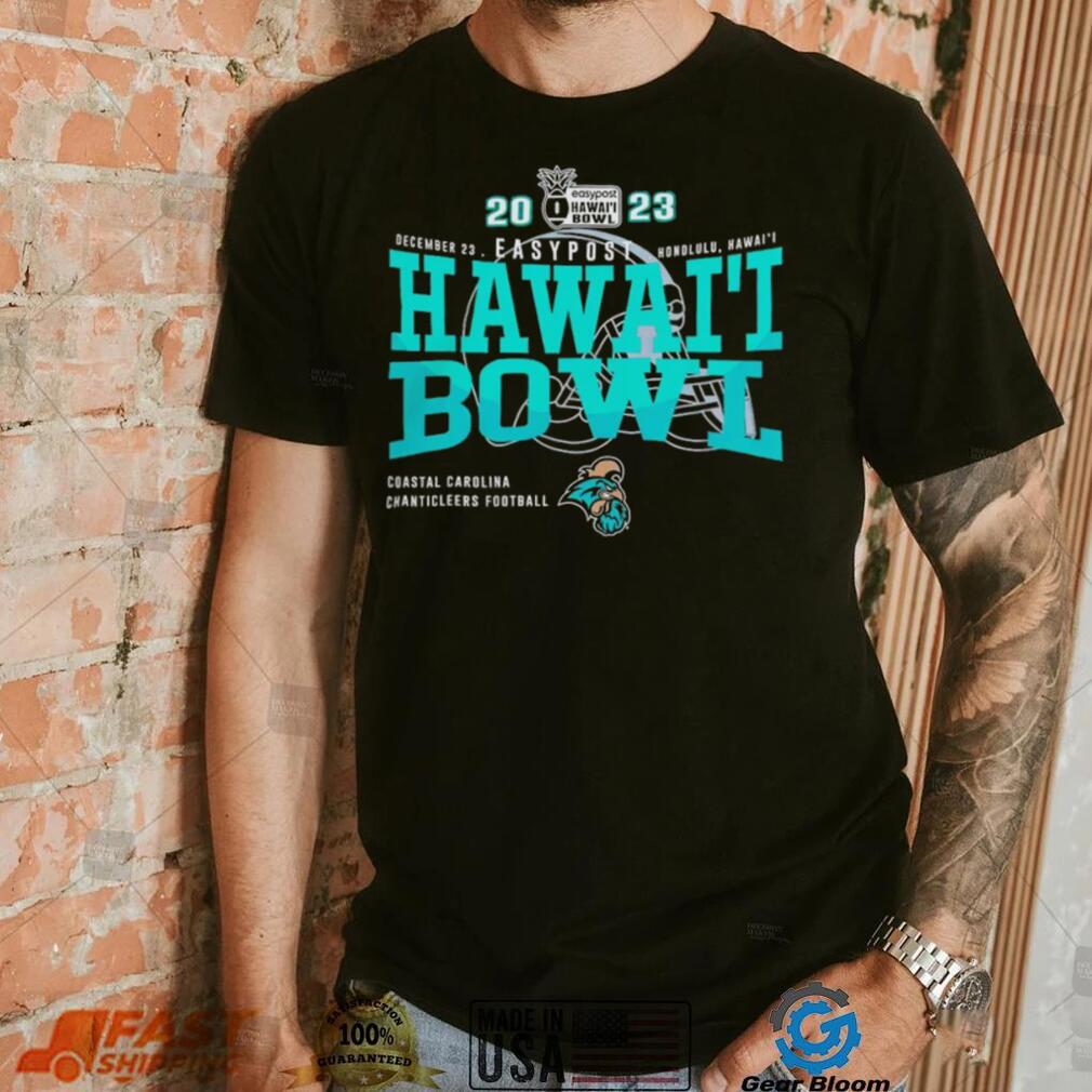 Coastal Carolina Chanticleers 2023 Easypost Hawai’i Bowl Dec 23 Helmet shirt Coastal Carolina Chanticleers 2023 Easypost Hawai’i Bowl Dec 23 Helmet shirt