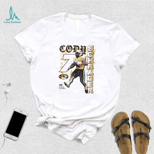 Cody Schrader Mizzou football caricature shirt