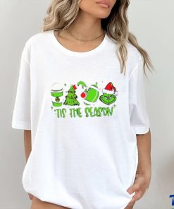 Coffee Christmas football Grinch tis the season shirt