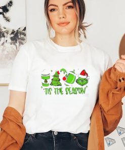 Coffee Christmas football Grinch tis the season shirt