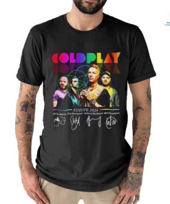 Coldplay World Tour Europe 2024 Merch shirt