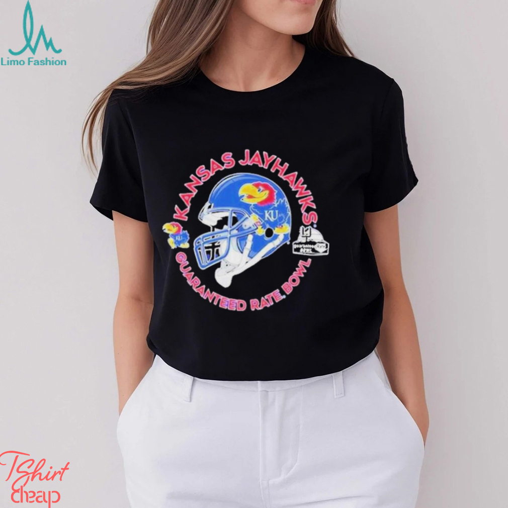 College Football Bowl Games Duel Helmet Kansas Jayhawks 2023 Guaranteed Rate Bowl T Shirt College Football Bowl Games Duel Helmet Kansas Jayhawks 2023 Guaranteed Rate Bowl T Shirt