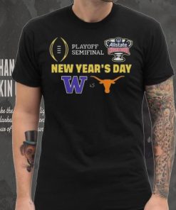 College Football Bowls Games Playoff Semifinal Allstate Sugar Bowl New Year’s Day Logo Washington Huskies Vs Texas Longhorns T shirt, hoodie, sweater, long sleeve and tank top College Football Bowls Games Playoff Semifinal Allstate Sugar Bowl New Year’s Day Logo Washington Huskies Vs Texas Longhorns T shirt