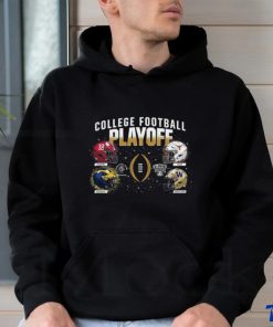 College Football Playoff 2024 4 Team Dueling Helmet Shirt