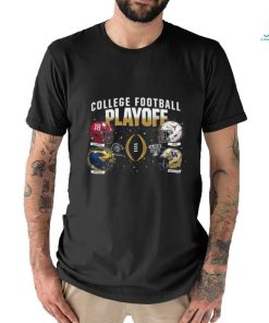 College Football Playoff 2024 4 Team Dueling Helmet Shirt