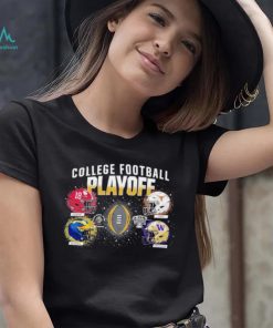 College Football Playoff 2024 4 team helmet shirt