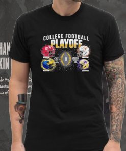 College Football Playoff 2024 4 team helmet shirt