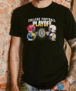 College Football Playoff 2024 4 team helmet shirt