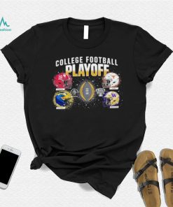 College Football Playoff 2024 4 team helmet shirt